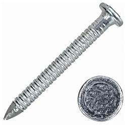 Гвоздь ершёный с конической головой оцинк. 5,1х80